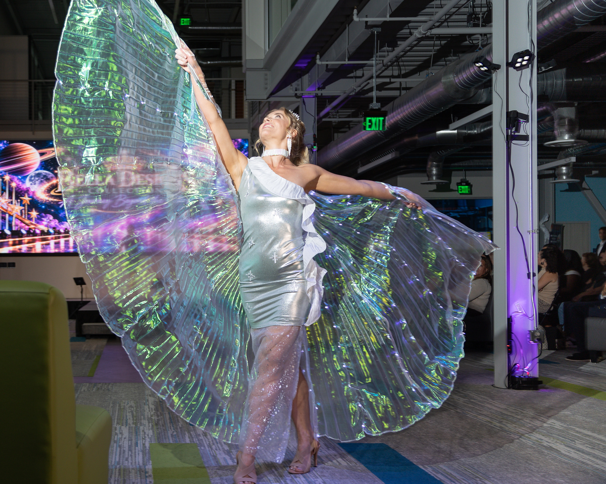 Model on the runway at JaxFuse Fashion Day in Ponte Vedra