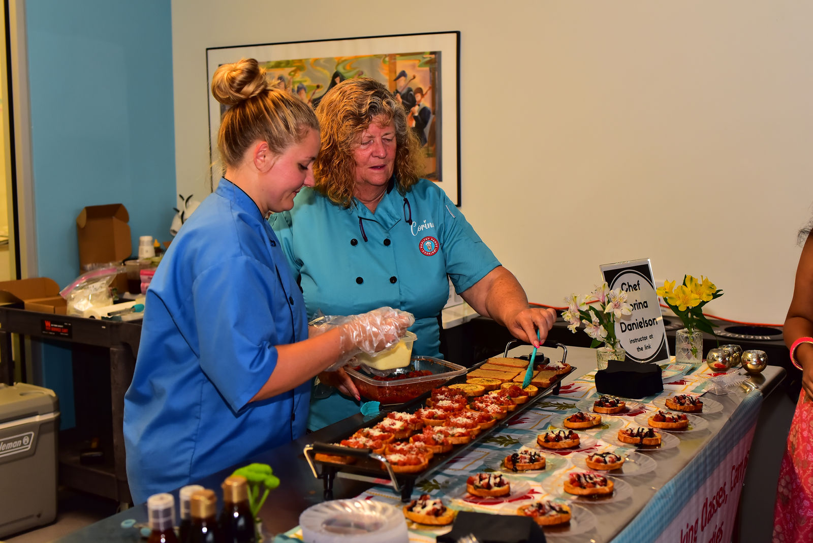 Guests tasting dishes from local chefs at the JaxFuse food expo